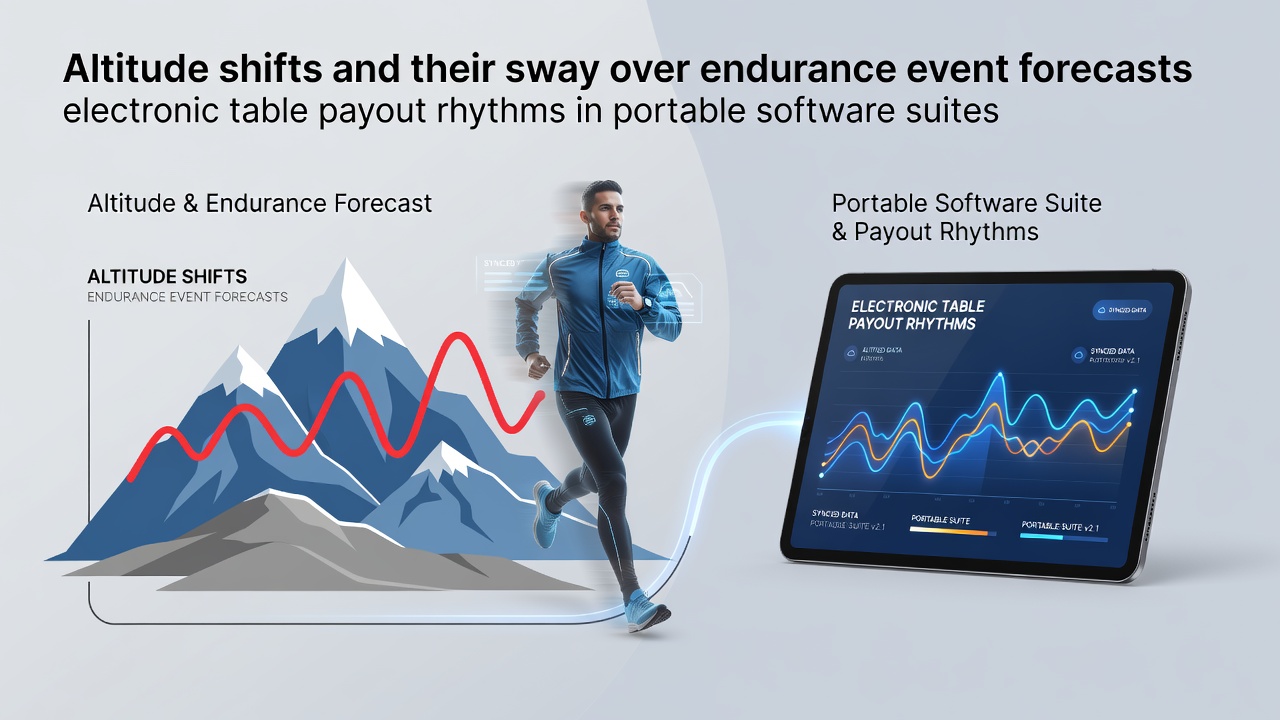 Altitude effects on endurance events integrated with mobile payout tracking interfaces