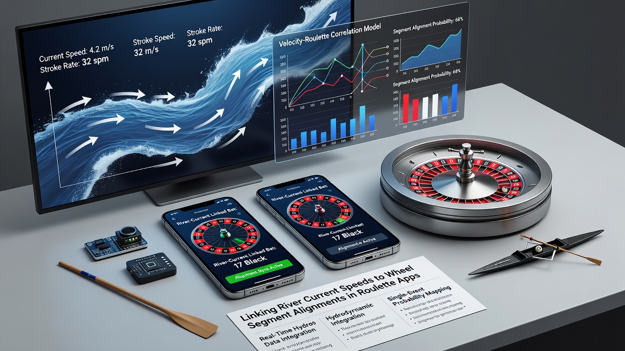 Close-up of mobile screen showing synchronized rowing telemetry and roulette wheel segment data