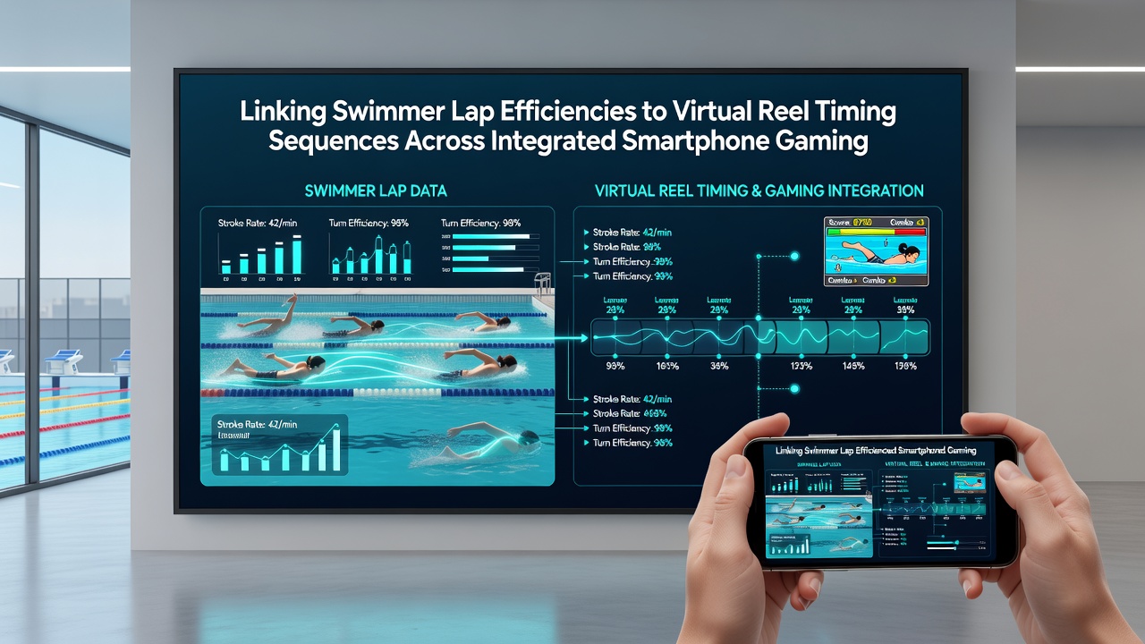 Detailed view of data flow between swimming analytics and reel timing modules in a mobile app