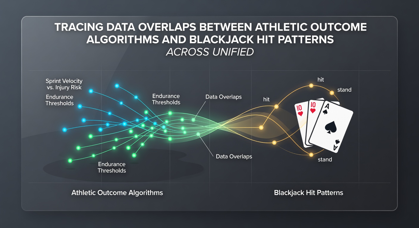 Chart showing correlations between sports algorithm outputs and blackjack hit pattern data points